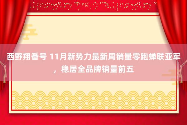 西野翔番号 11月新势力最新周销量零跑蝉联亚军，稳居全品牌销量前五
